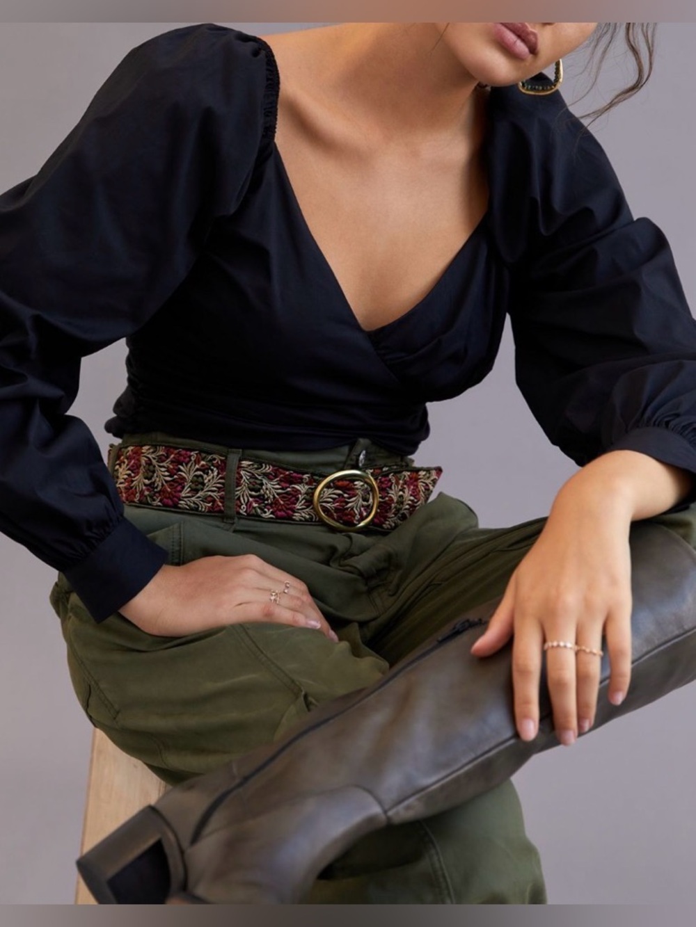 Anthropologie Sweetheart Puff-Sleeve Blouse